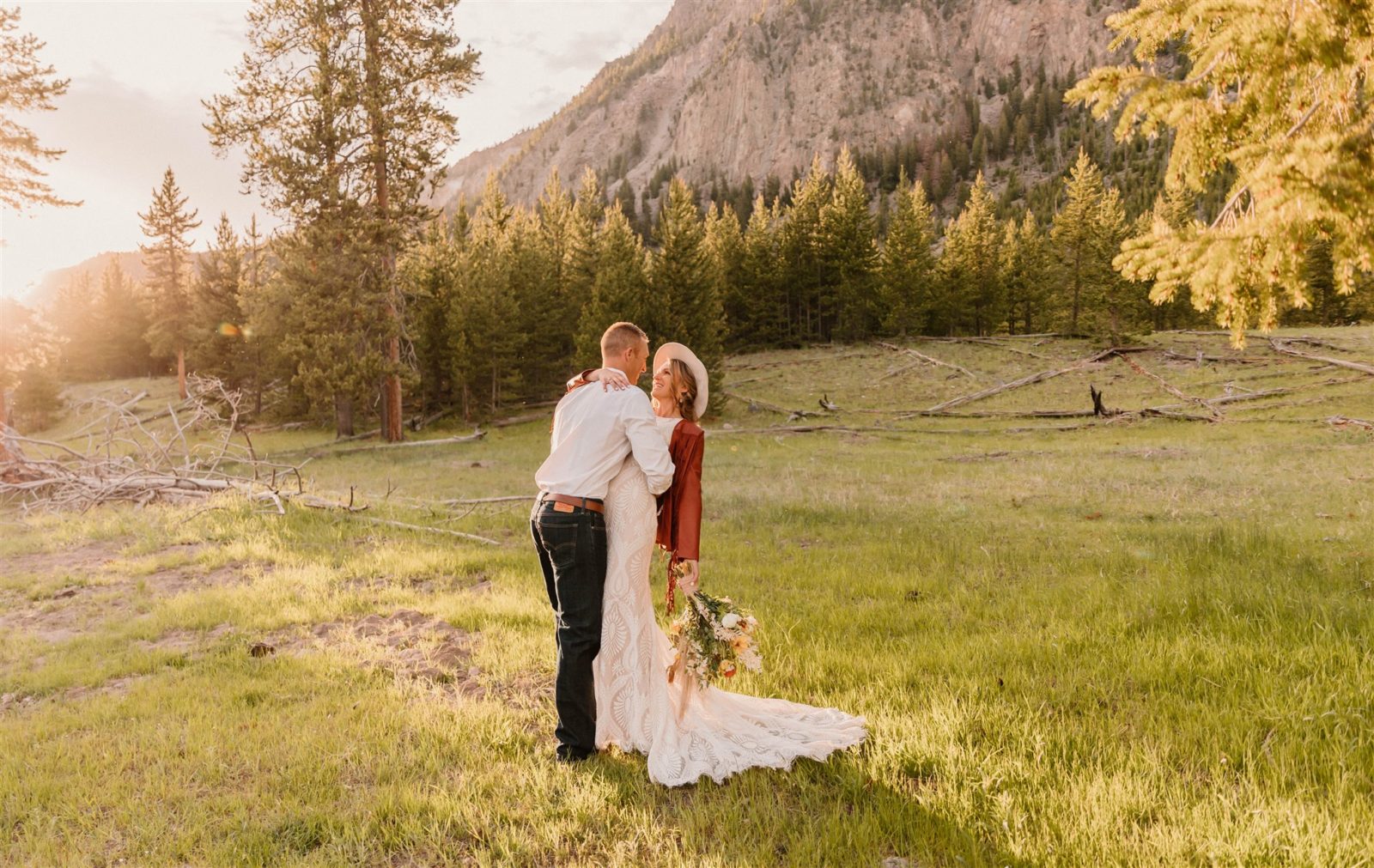 Boho Destination Elopement At Yellowstone National Park ...