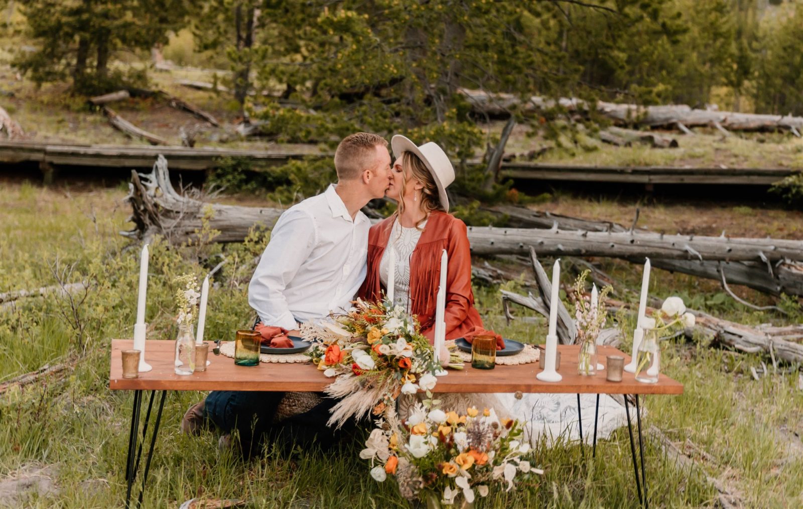 Boho Destination Elopement At Yellowstone National Park ...