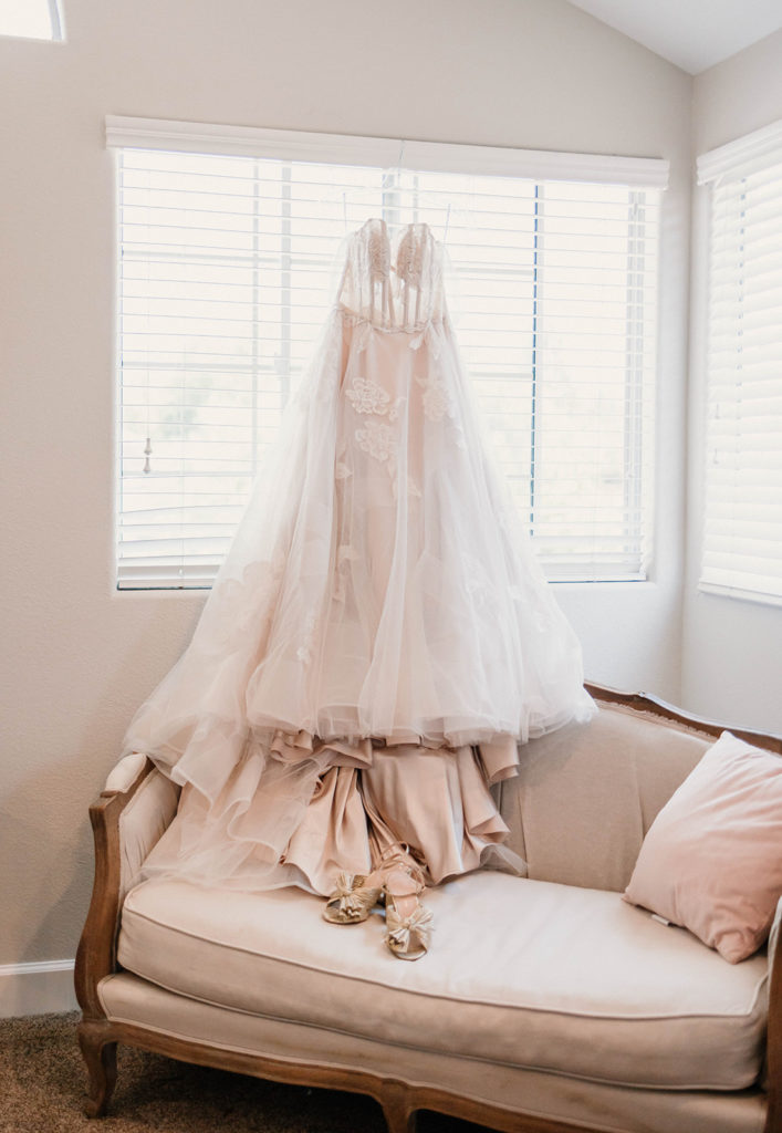 Wedding dress detail photography
