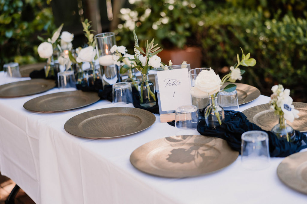 reception table and weddingdecor for sonoma ca wedding