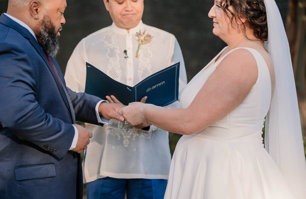 Wedding ceremony at The Hyatt in Santa Rosa California