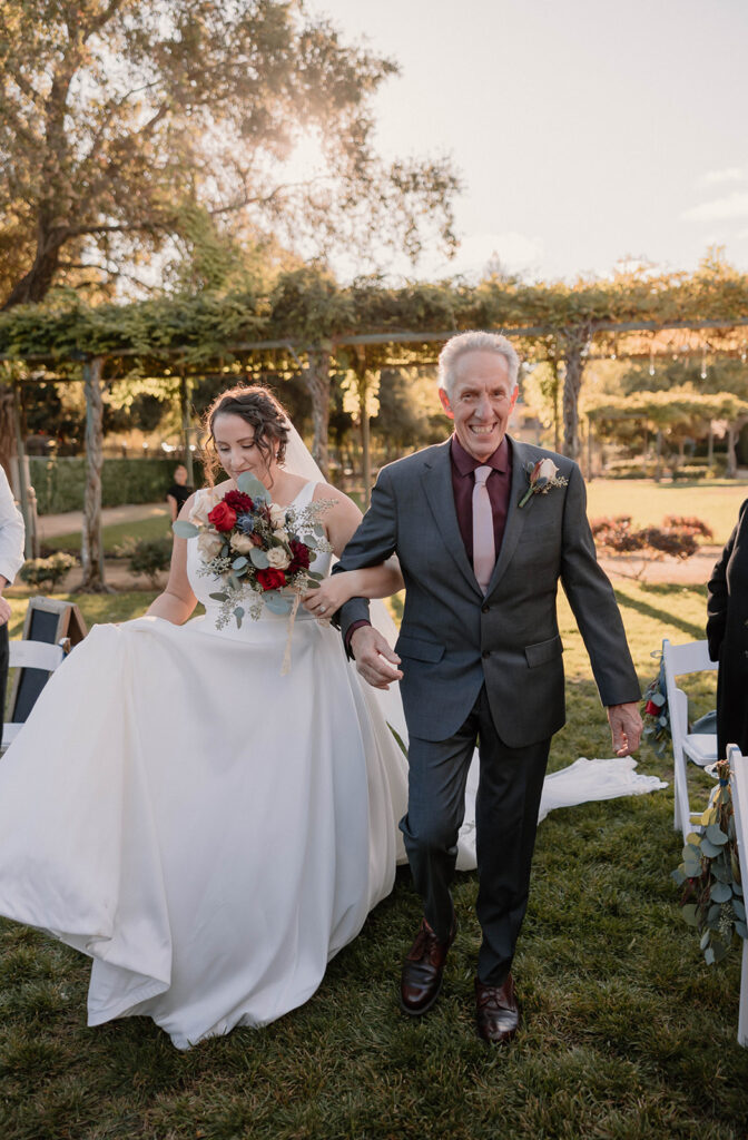 Wedding ceremony at The Hyatt in Santa Rosa California