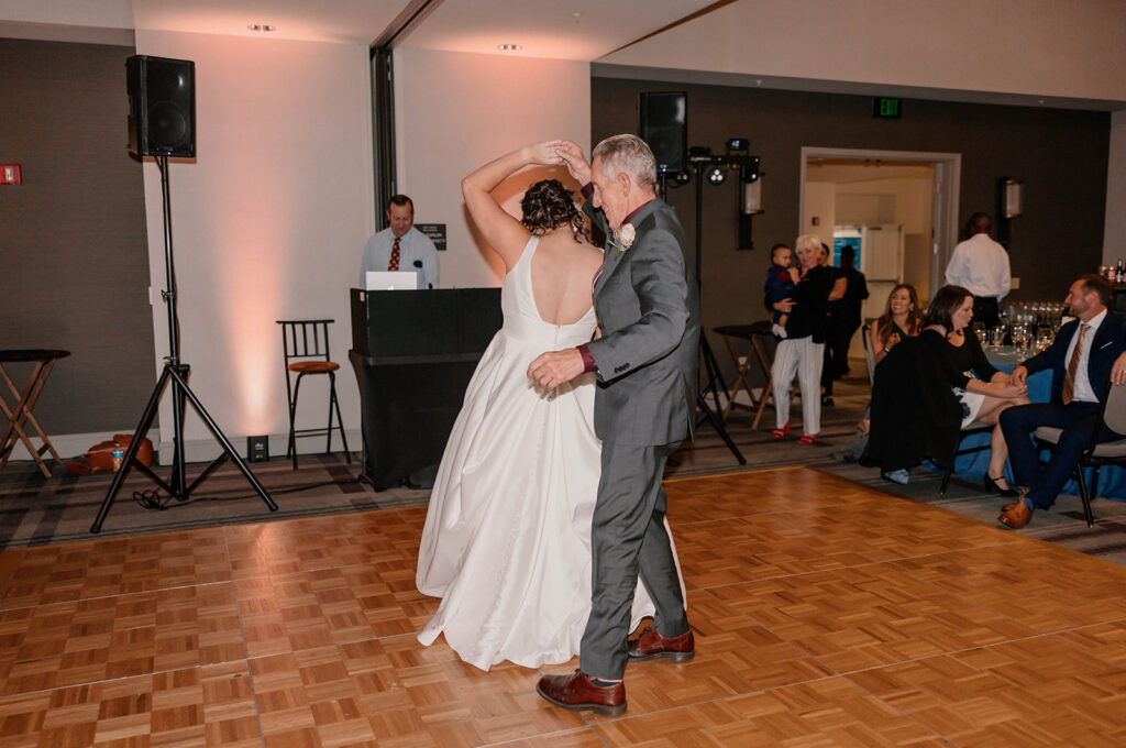 Bride dancing with her father
