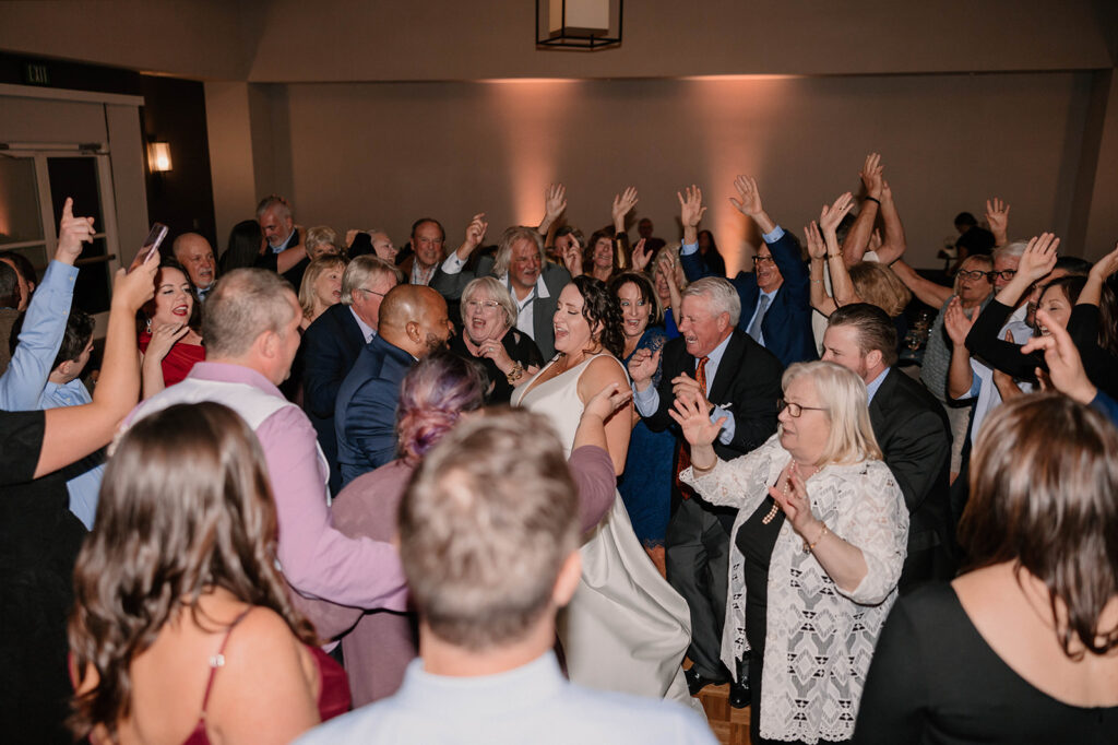 Open dancing during sonoma county wedding reception