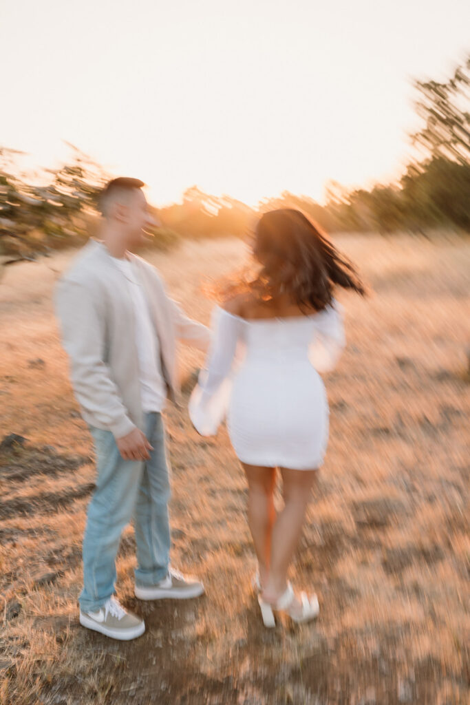 Playful couples session captured by Sonoma County Photographer - Spirited Photo + Film