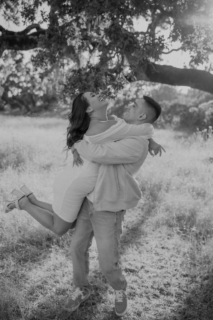 Playful motion blur couples session captured by Sonoma County Photographer - Spirited Photo + Film