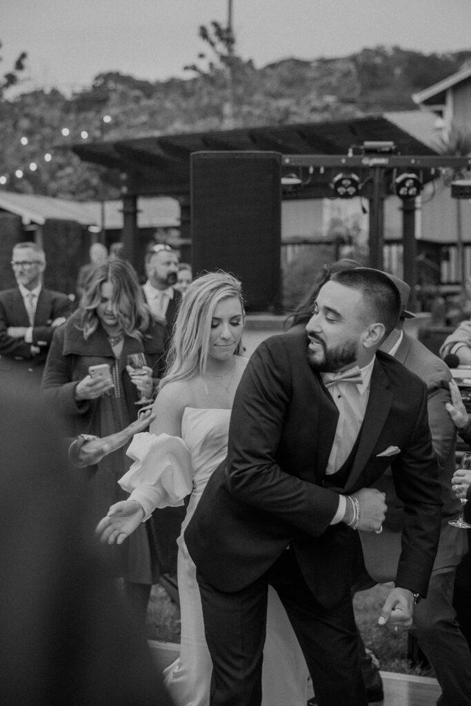 Bride and groom dancing during reception - Spirited Photo + Film - Northern California Wedding Photographer
