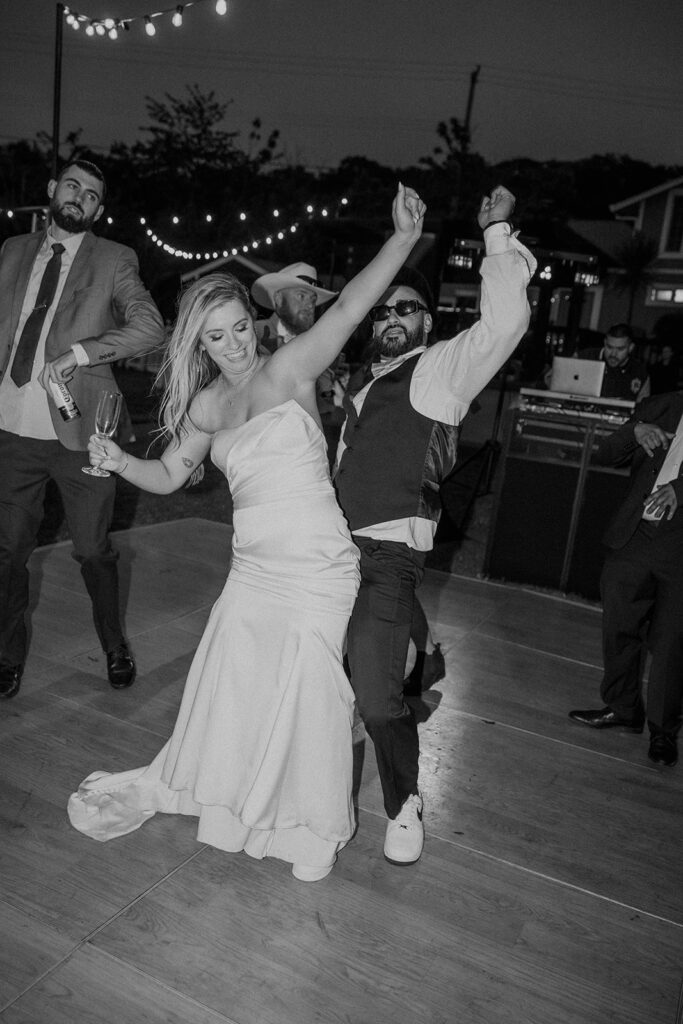 Bride and groom dancing during reception - Spirited Photo + Film - Northern California Wedding Photographer