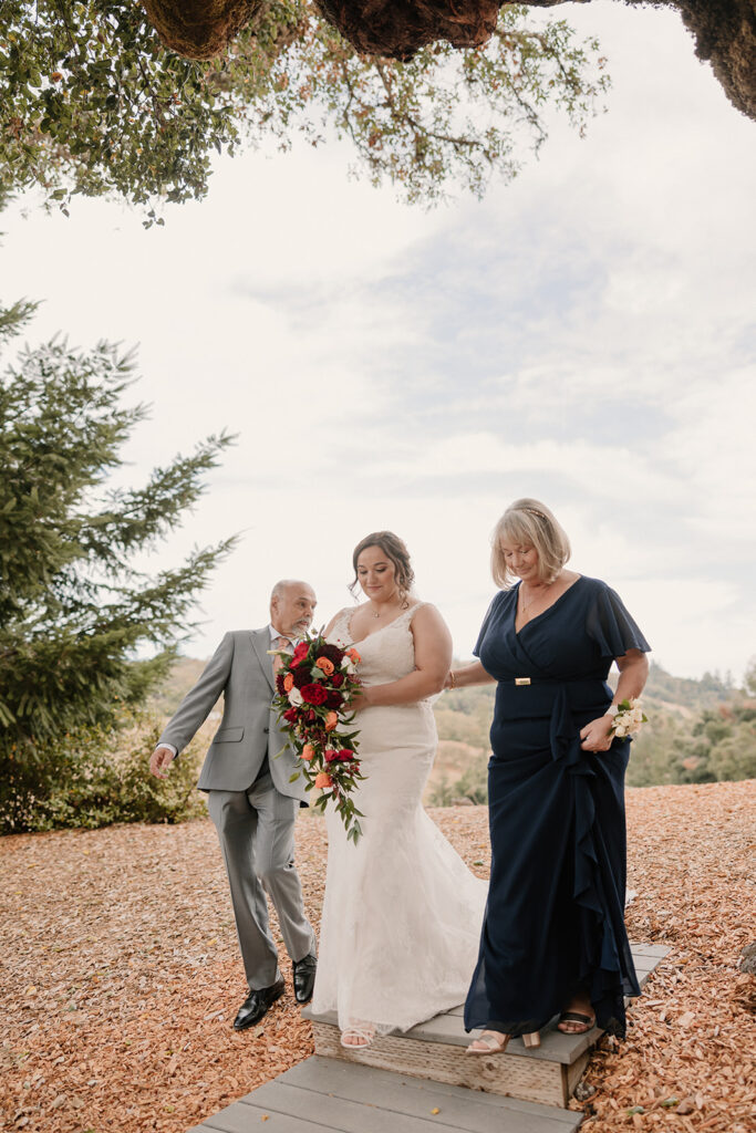 Bride and family 