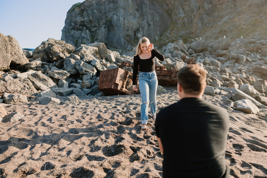 a couples photoshoot at bodega bay
