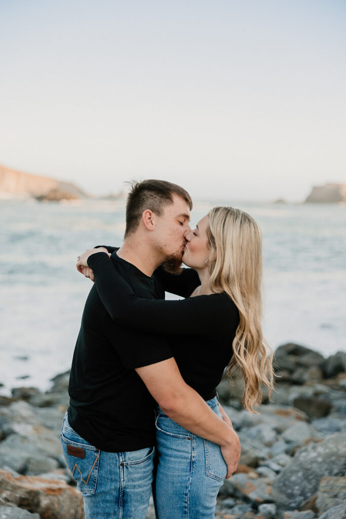 a couples photoshoot at bodega bay
