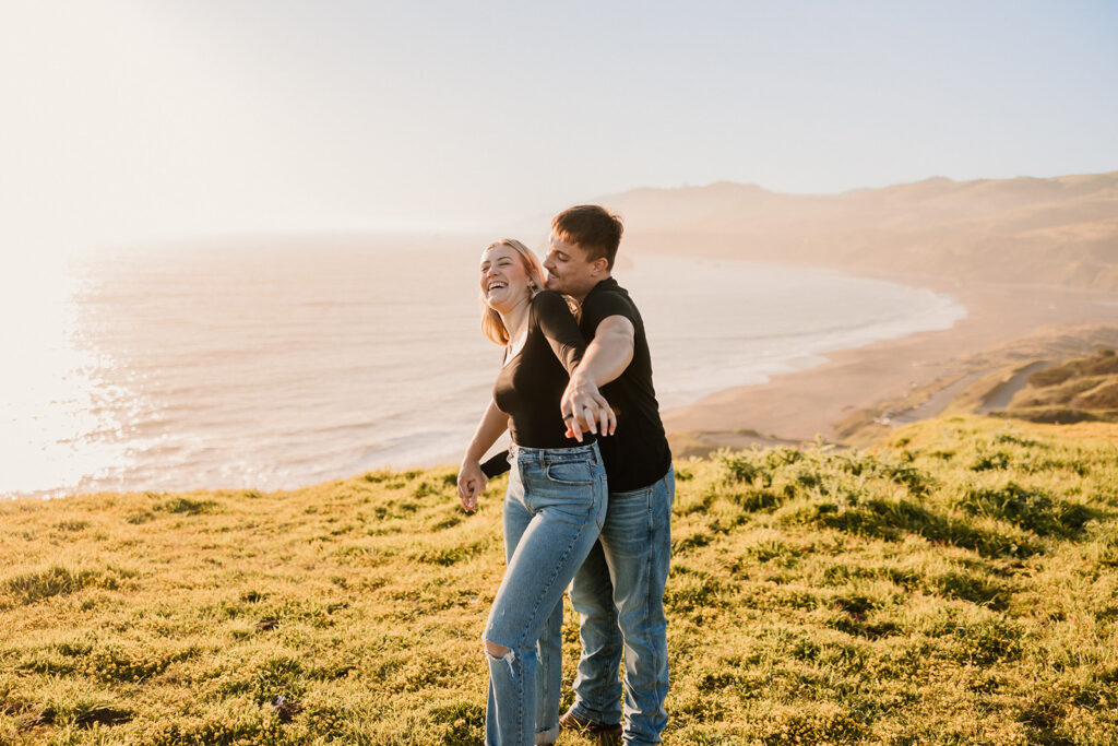 a couples photoshoot at bodega bay