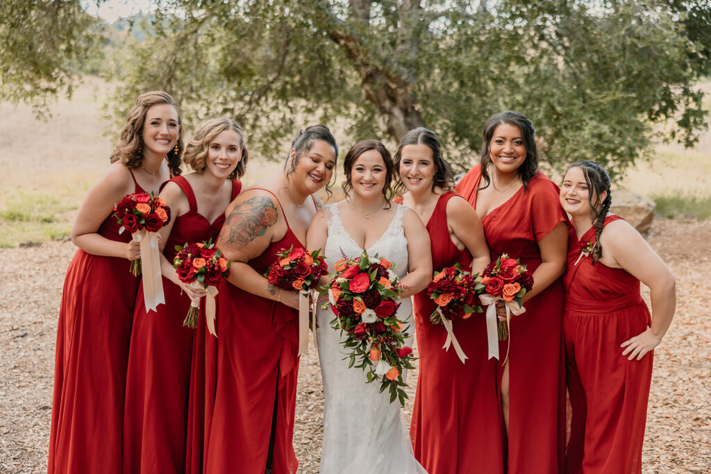 bridal party photos