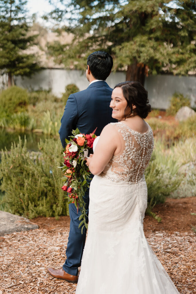 wedding first look