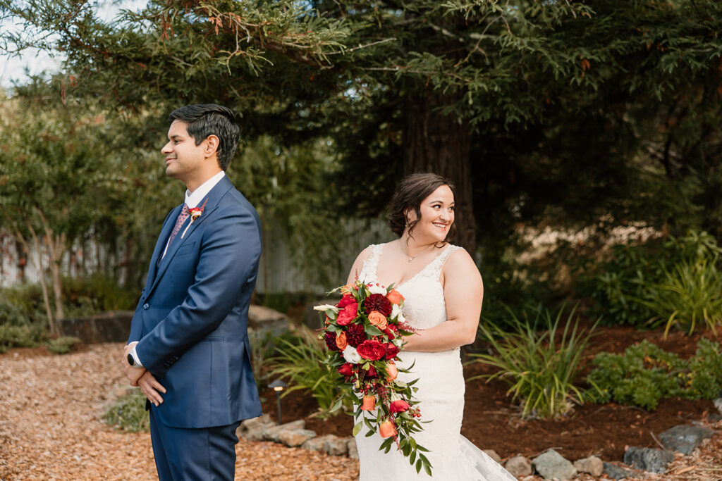 wedding first look