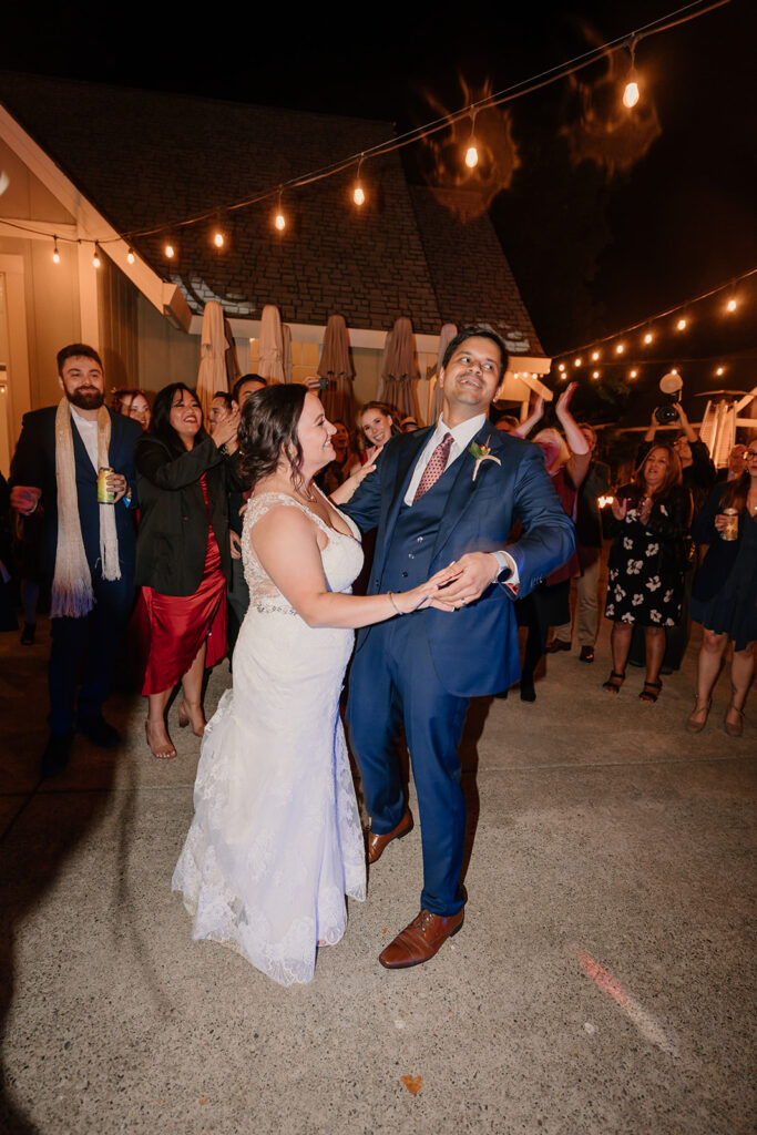 wedding reception dancing