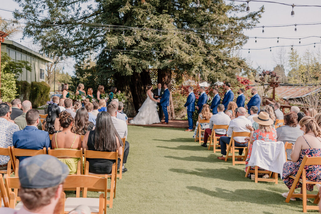 a wedding ceremony in california