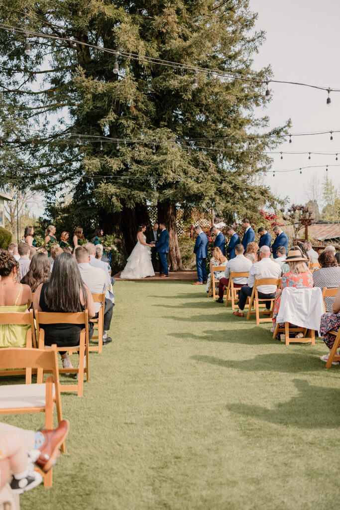 a wedding ceremony in california