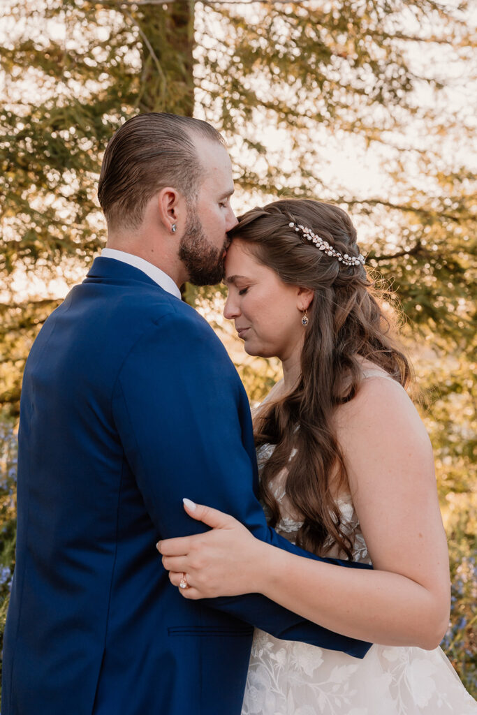 couple taking wedding photos in california
