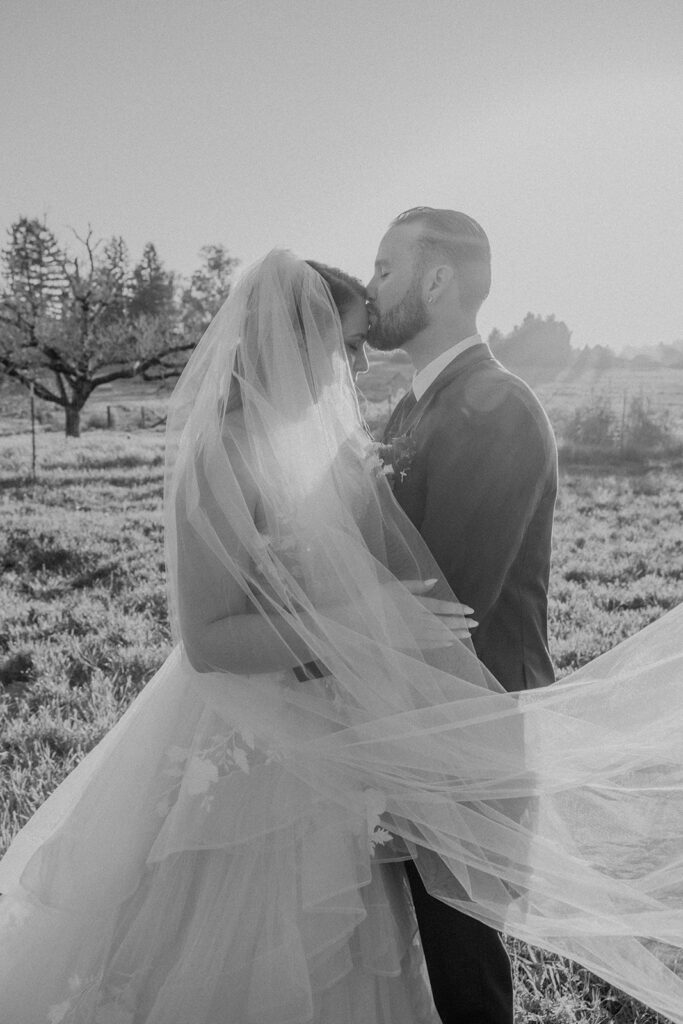 couple taking wedding photos in california
