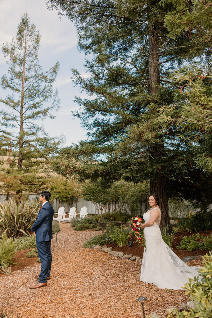 wedding first look