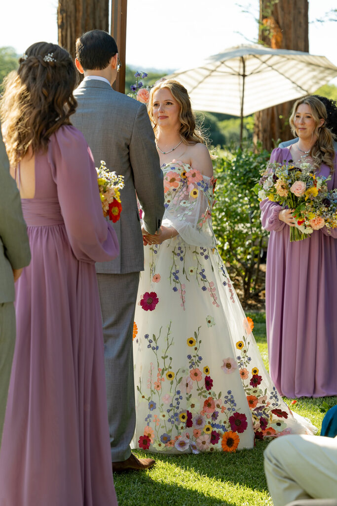 a bright wedding photoshoot in the bay area
