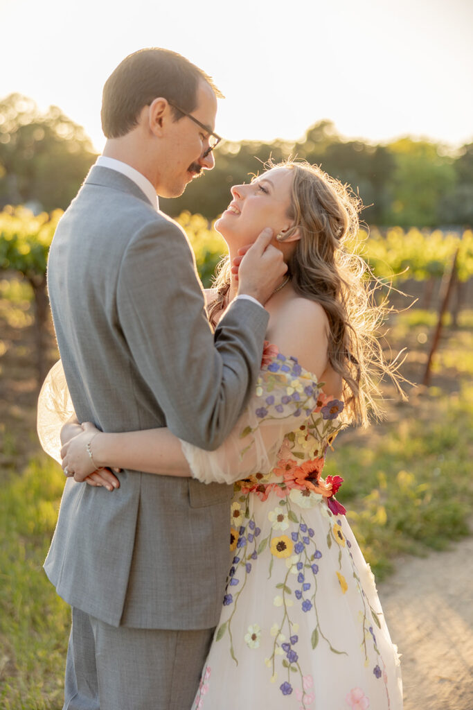 a bright wedding photoshoot in the bay area
