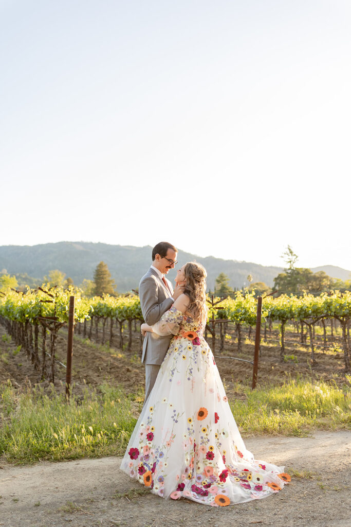 a bright wedding photoshoot in the bay area
