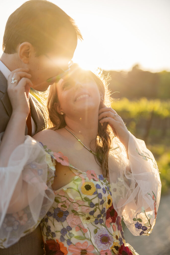 a bright wedding photoshoot in the bay area
