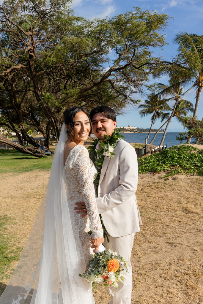 a bridal photoshoot in hawaii