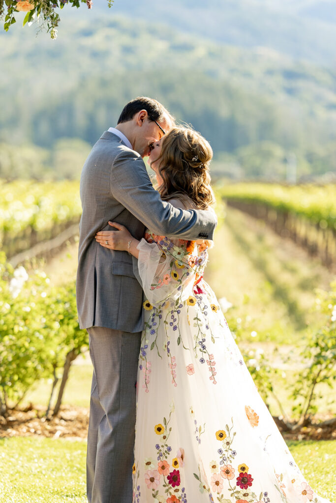 a bright wedding photoshoot in the bay area