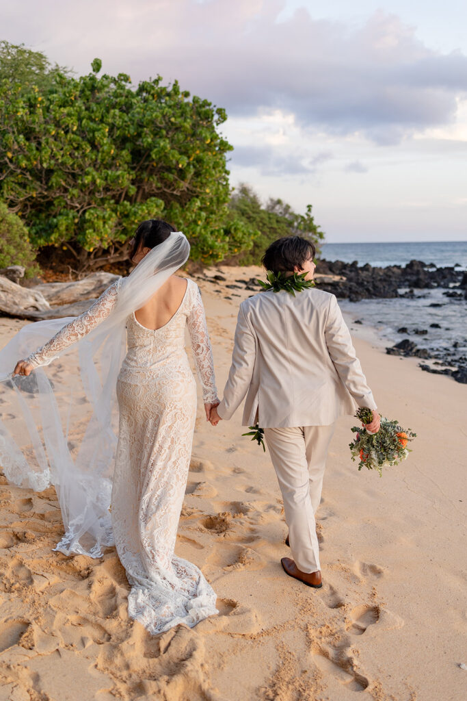 bride and groom having a photoshoot
