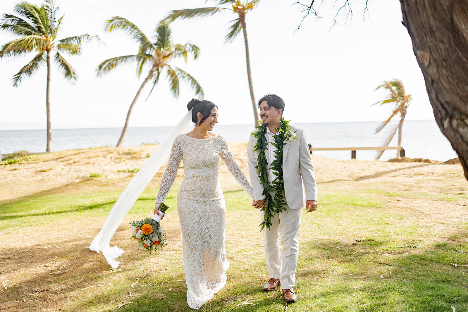 a bridal photoshoot in hawaii