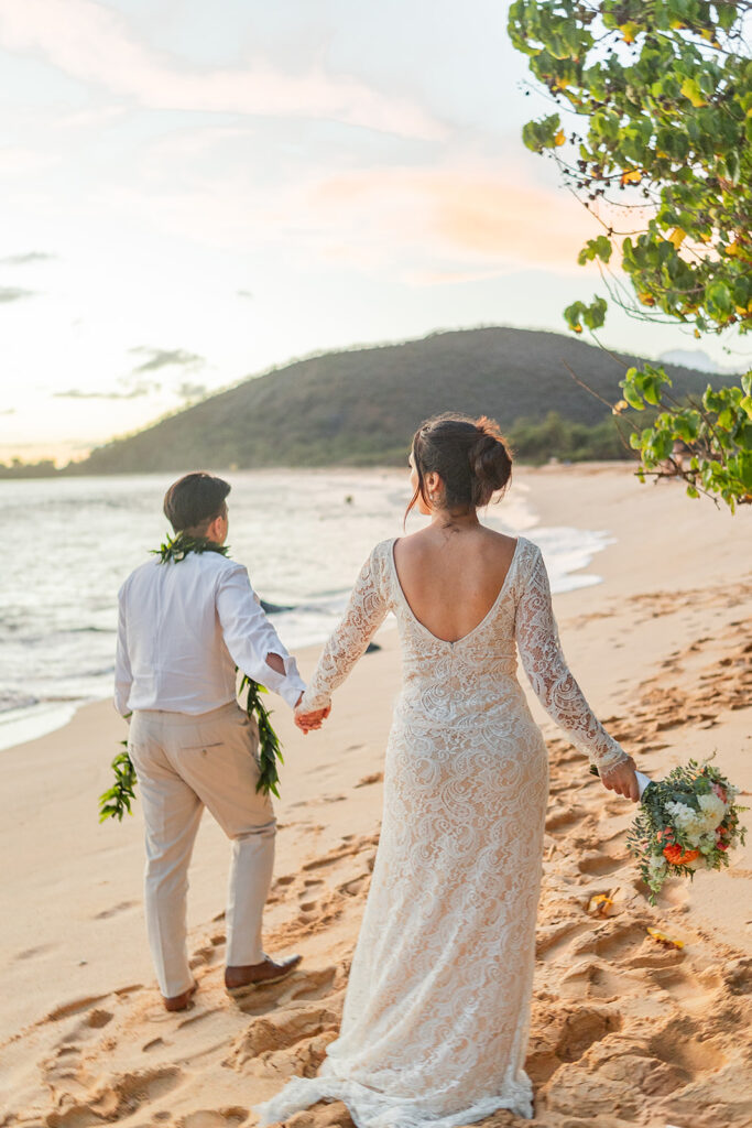 bride and groom having a photoshoot
