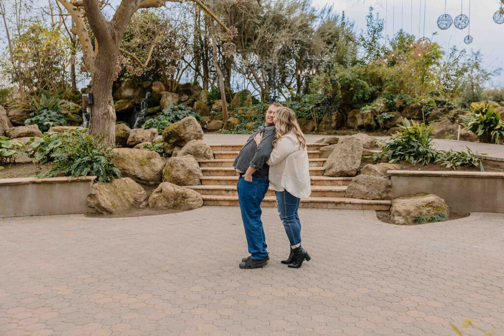 an outdoor engagement photoshoot
