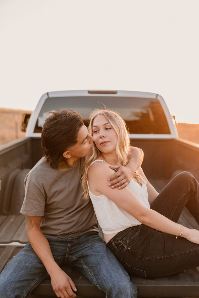 Rohnert Park couple posing for engagement photos
