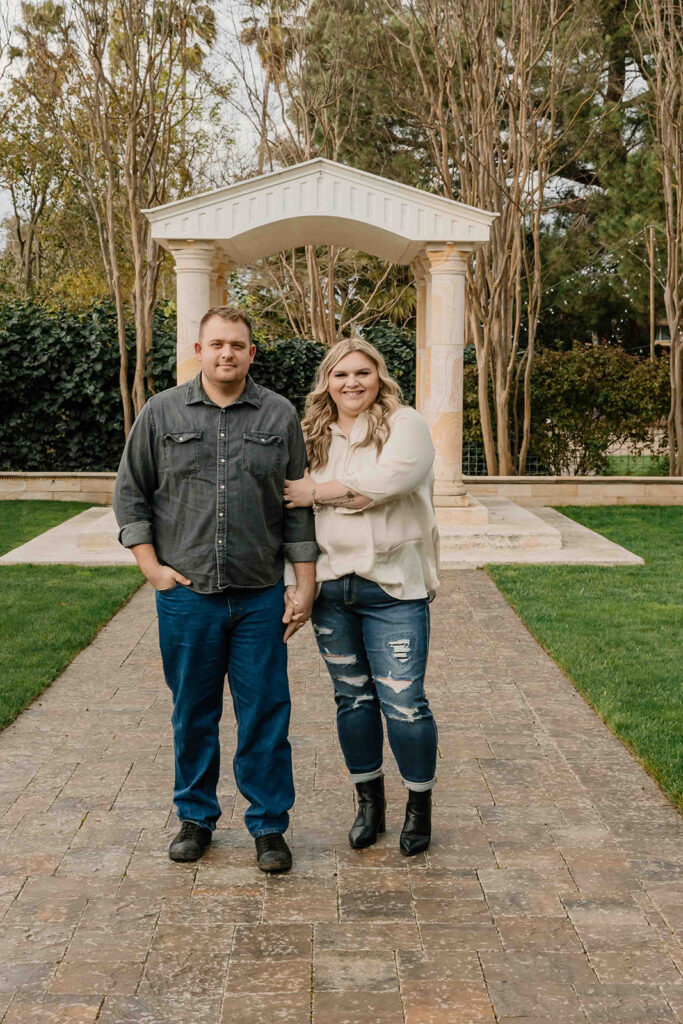 an outdoor engagement photoshoot
