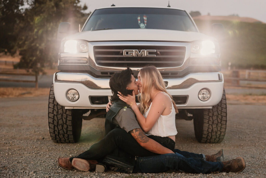 a park couples session
