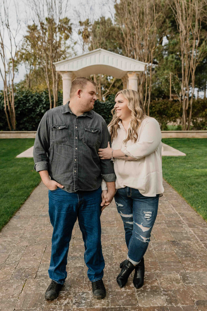 an outdoor engagement photoshoot
