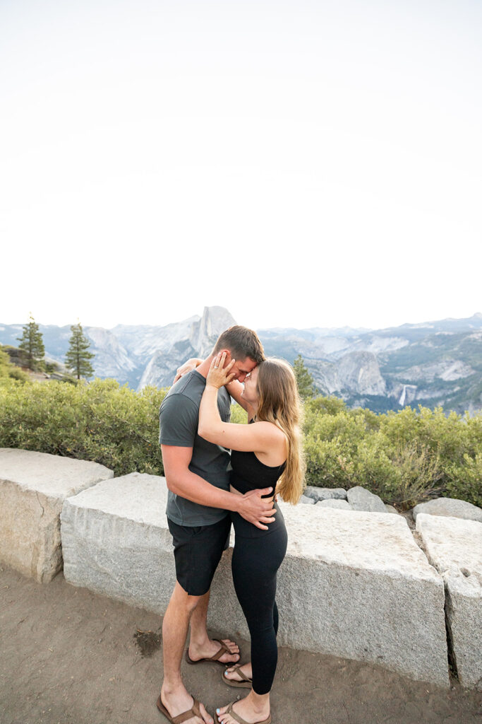 a surprise proposal photoshoot in yosemite