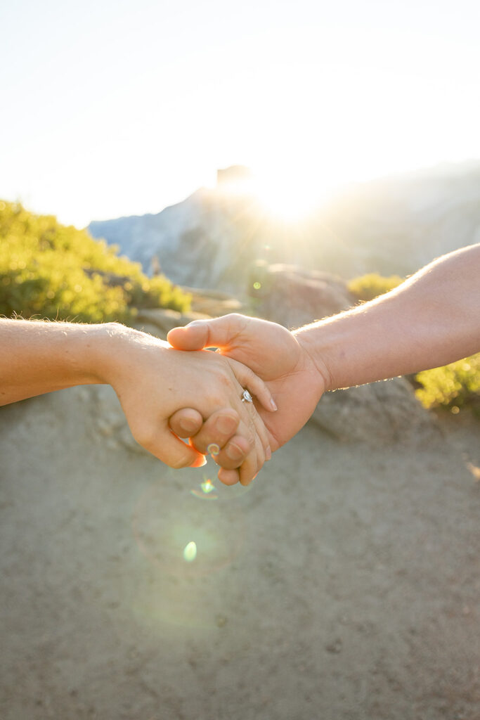 a surprise proposal photoshoot in yosemite
