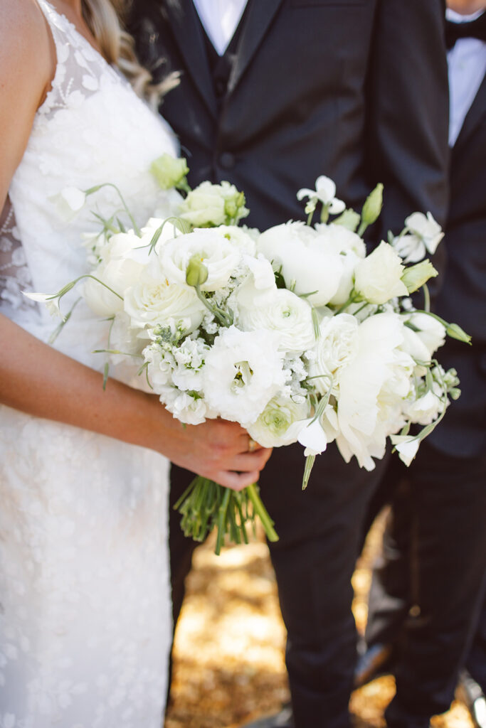 couple posing for wedding photos
