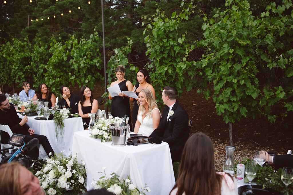 couple posing for wedding photos
