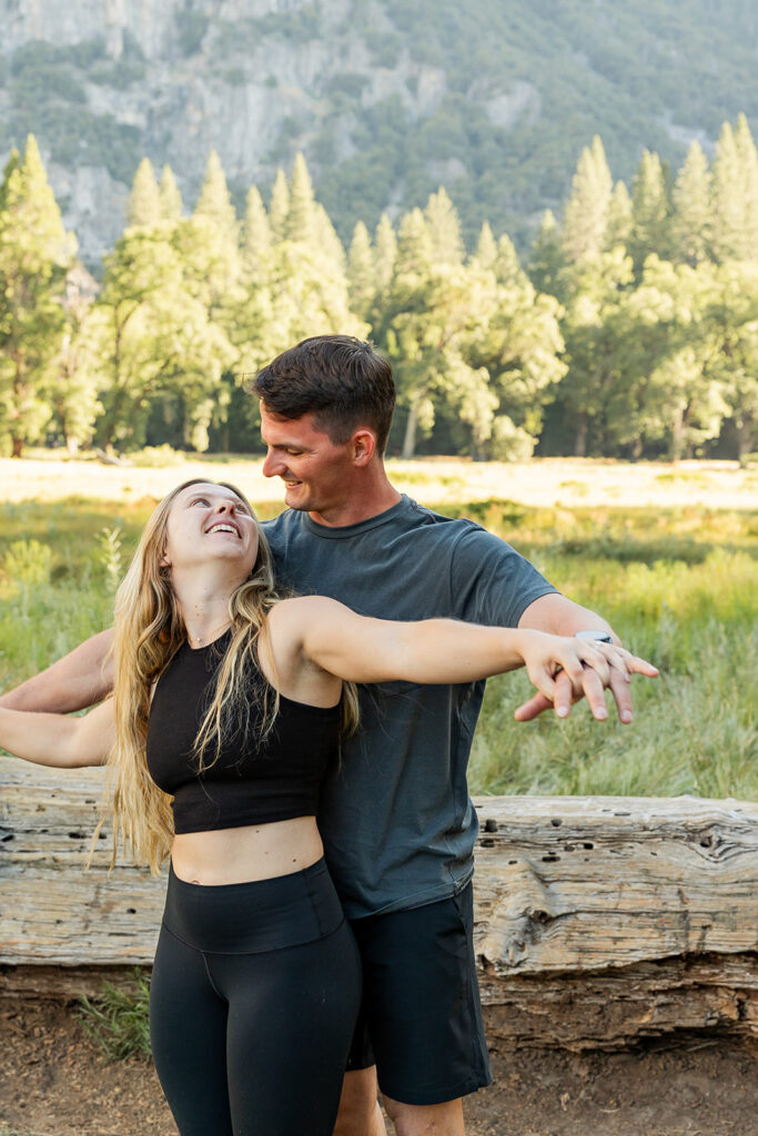 a surprise proposal photoshoot in yosemite
