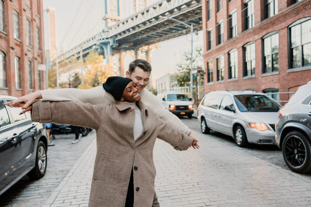 a couples photoshoot in new york city