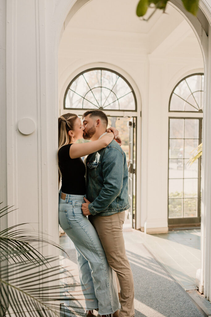 a casual engagement photoshoot for fall
