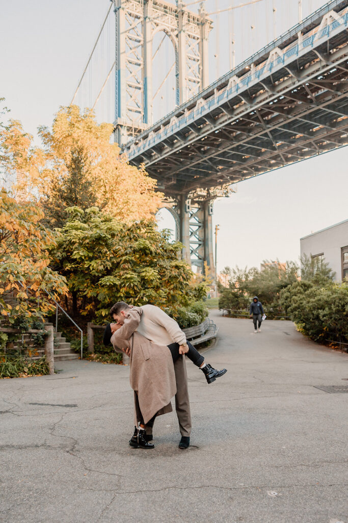 a city couples session for fall
