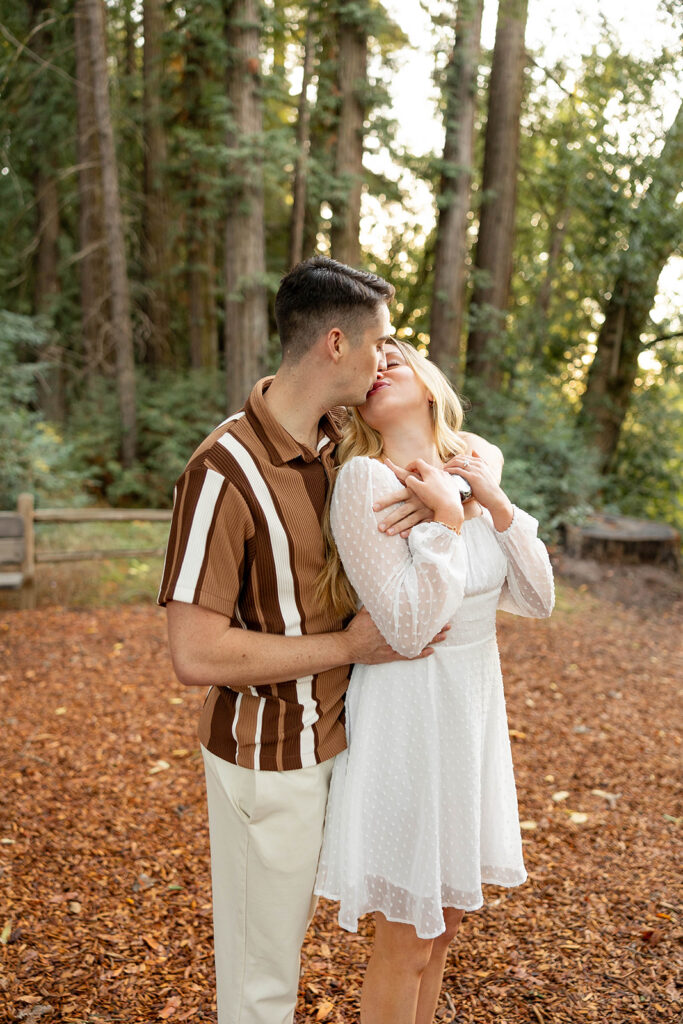 an engagement session outdoors in california
