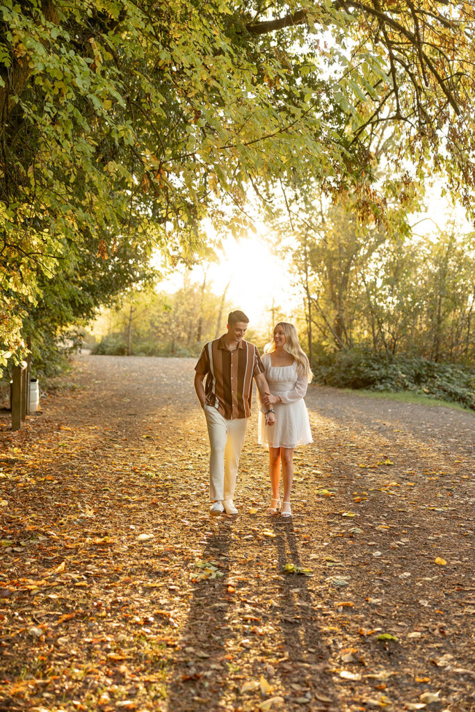 an engagement session outdoors in california
