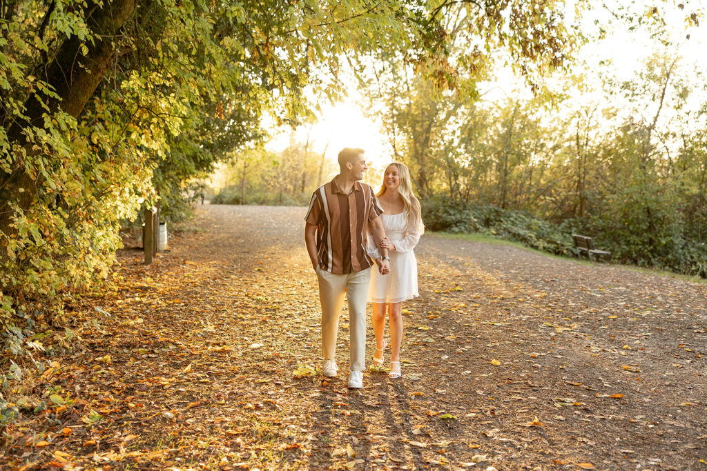 an engagement session outdoors in california
